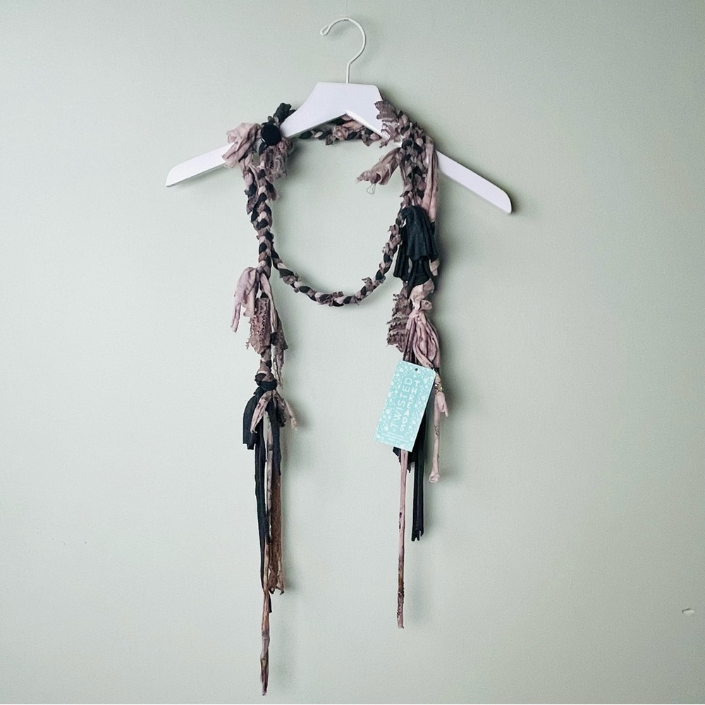 Grey, Lace & Jewels • 80” / OS / Twisted Threads Accessory …